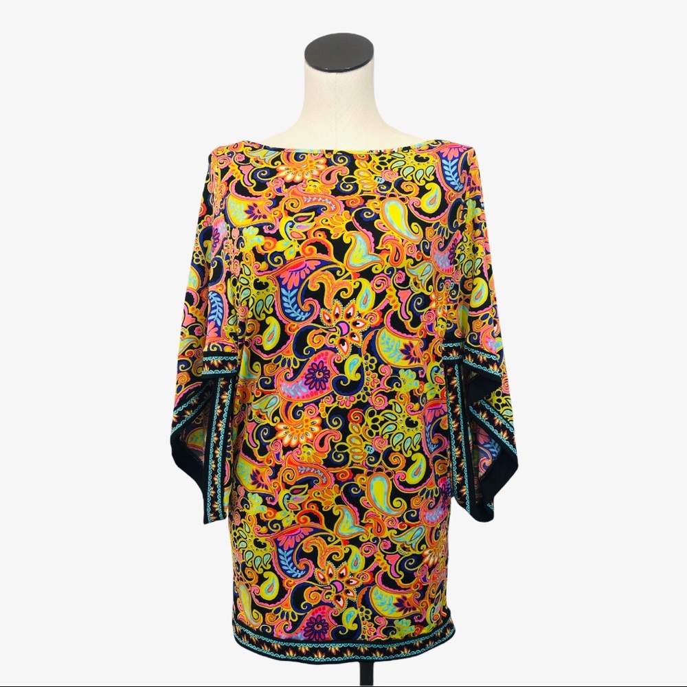 Trina Turk Multicolor Paisley Swim Coverup